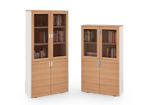 کمد-و-ویترین-با-چهار-درب-چوبی-و-شیشه-ای-کوئیک-تیپ-6236-41 -  - https://mohitara.com