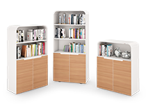 کمد-بایگانی-نیم-درب-چوبی-با-دو-درب-برلیانت-تیپ-6282-41 -  - https://mohitara.com