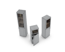 کمد-و-ویترین-با-دو-درب-چوبی-و-شیشه-ای-مولتی-کیس-تیپ-6231-41 -  - https://mohitara.com