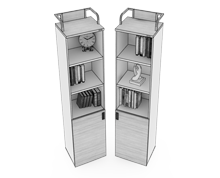 کمد-بایگانی-نیم-درب-چوبی-کوئیک-تیپ-6227-41 -  - https://mohitara.com